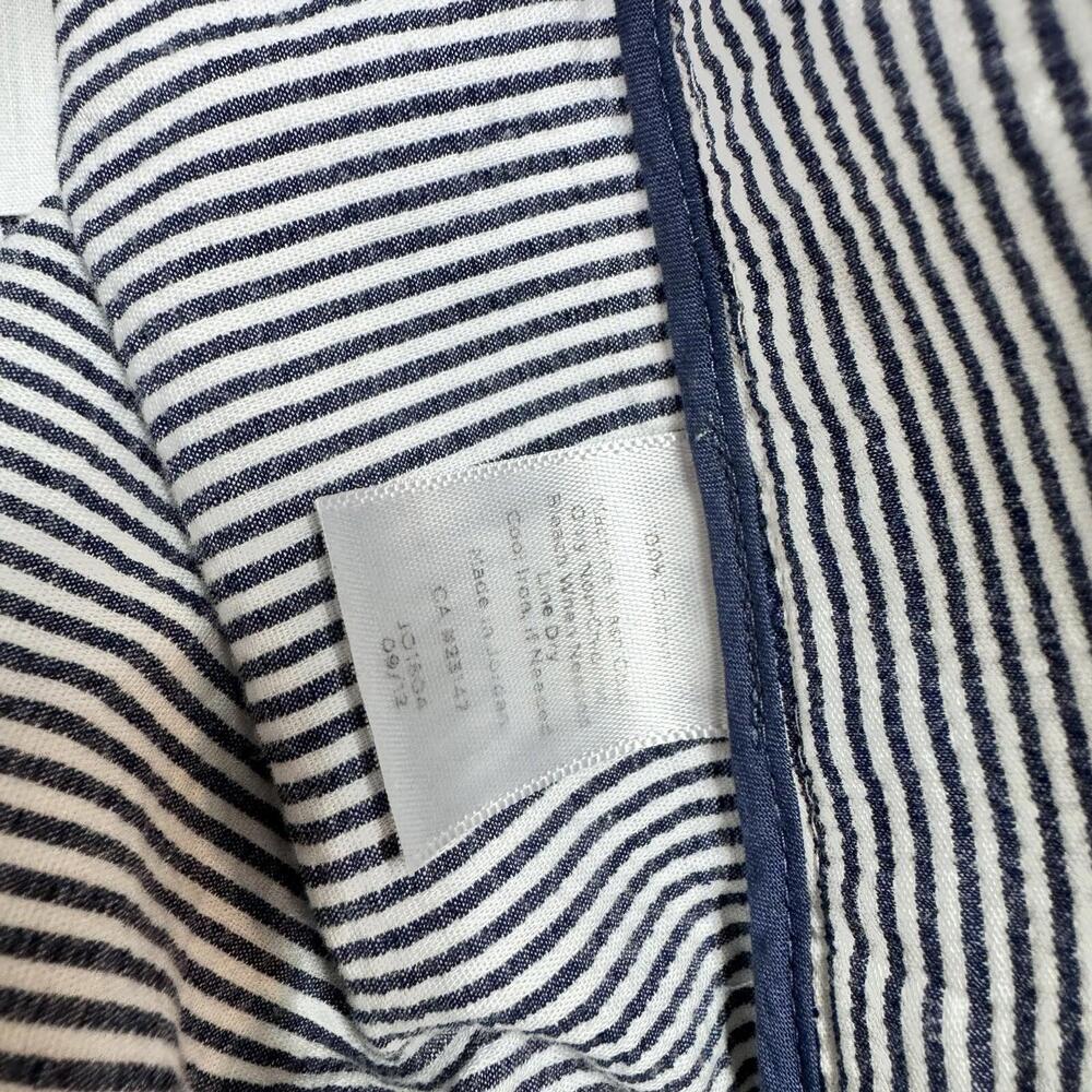 Talbots Signature Pants Women’s Blue White Striped Size 2 - Picture 9 of 12